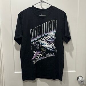 Black Graphic Racing Tee - Men's Car Print Shirt